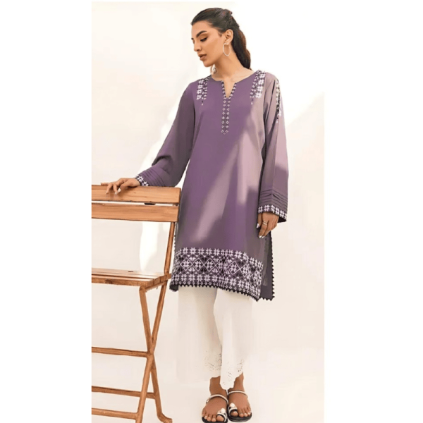 2 Pcs Lawn Embroidered Suit zb-14